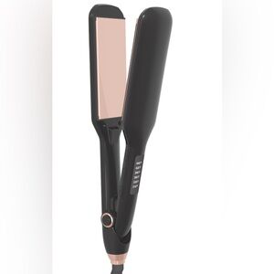 2” wide plate LED Hair Straightener with Rose Gold Plates
